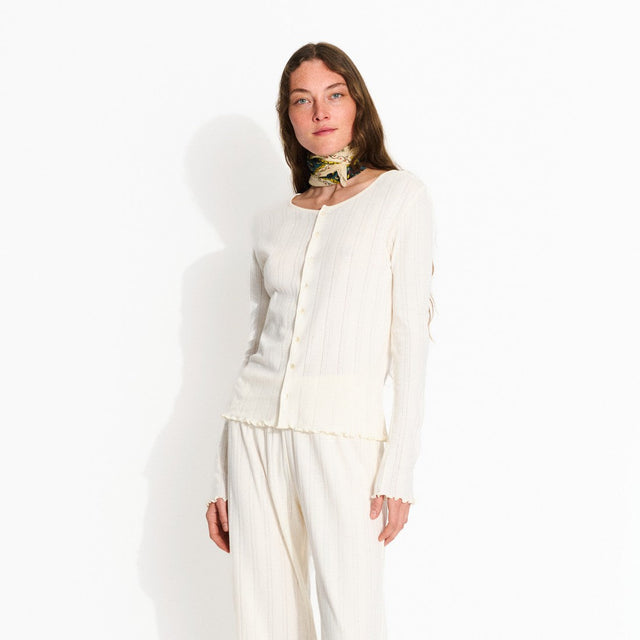 June Cardigan Ecru