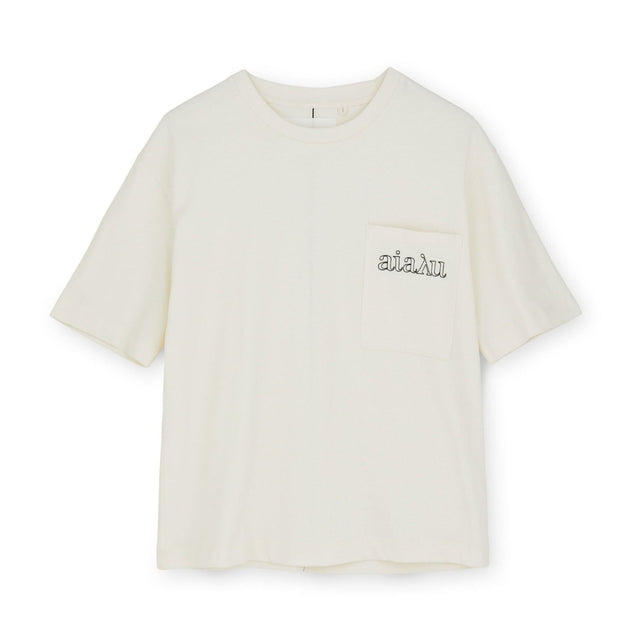 Aiayu Louisa Circular T-Shirt Pure Ecru - T-Shirts i Off Hvid (Pure Ecru) Køb t-shirts hos Adelie. Dametøj på nørrebro og onlline til hele Danmark