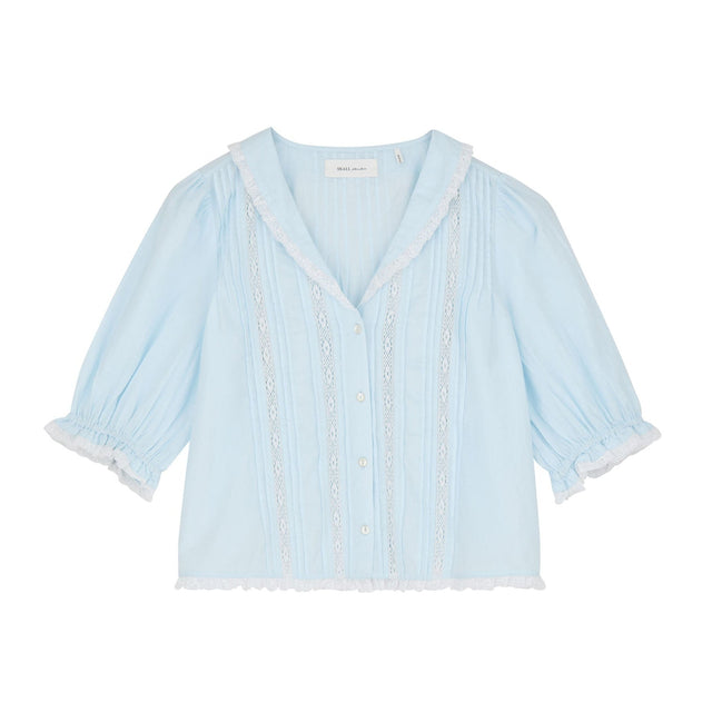 Magnolia short sleeve blouse Blå
