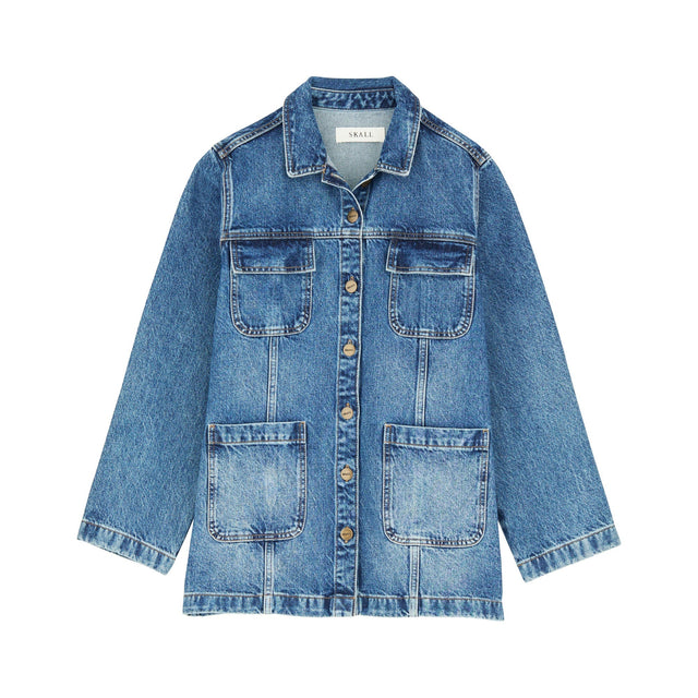 Margaux Denim Jakke Slouchy blue