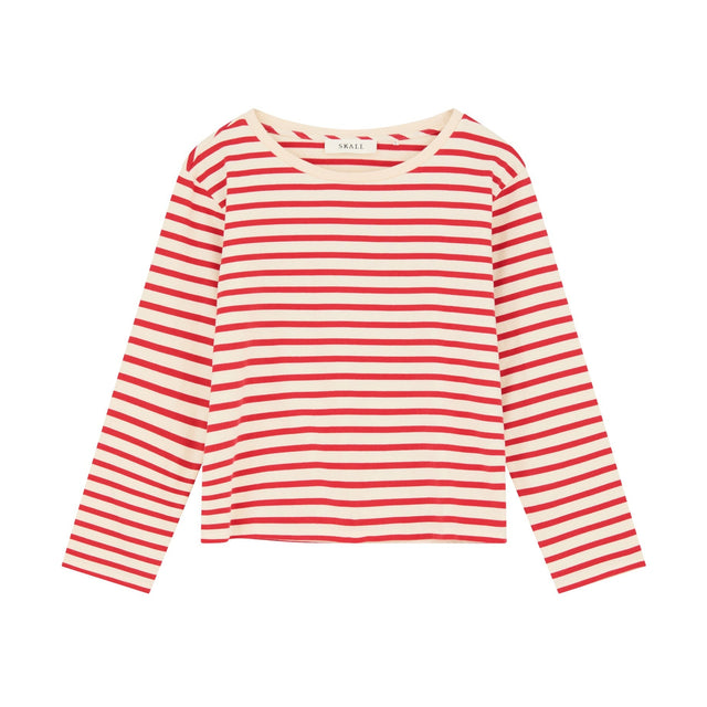 Marron Oversize Bluse Rød