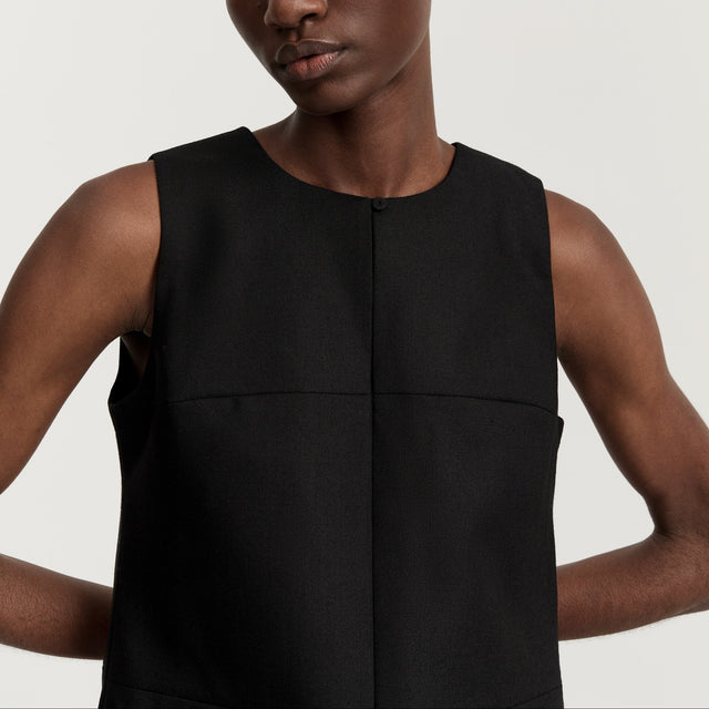 Martha uld Kjole Sort