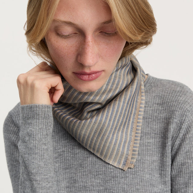 Megha Silk Tørklæde Mix Blå