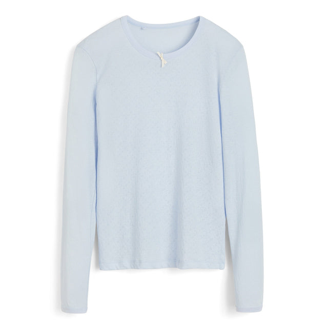 Aiayu Messhu Long Sleeve Lyseblå - Bluser i Lyseblå (Light Blue ) Køb bluser hos Adelie. Dametøj på nørrebro og onlline til hele Danmark