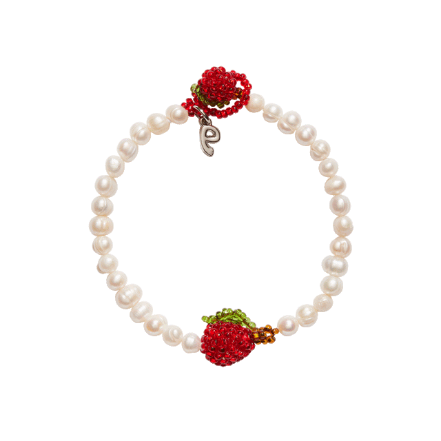 Pura Utz Pearl Apple Armbånd - Smykker i Rød / Grøn / Hvid (Green / red / White) Køb smykker hos Adelie. Dametøj på nørrebro og onlline til hele Danmark