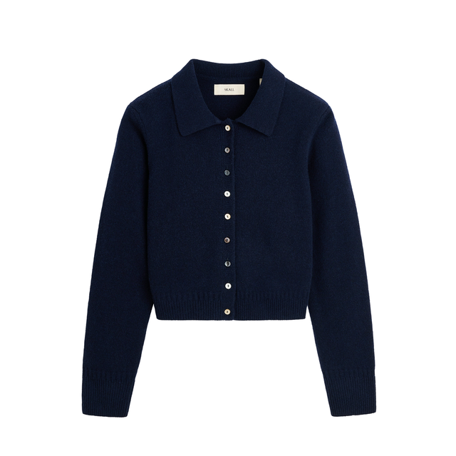 Paulina Uld Cardigan Navy