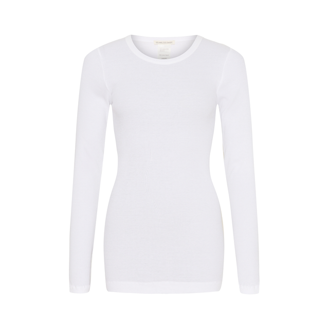 Seamless Basic Allure Hvid - Bluser i Hvid (White) Køb bluser hos Adelie. Dametøj på nørrebro og onlline til hele Danmark