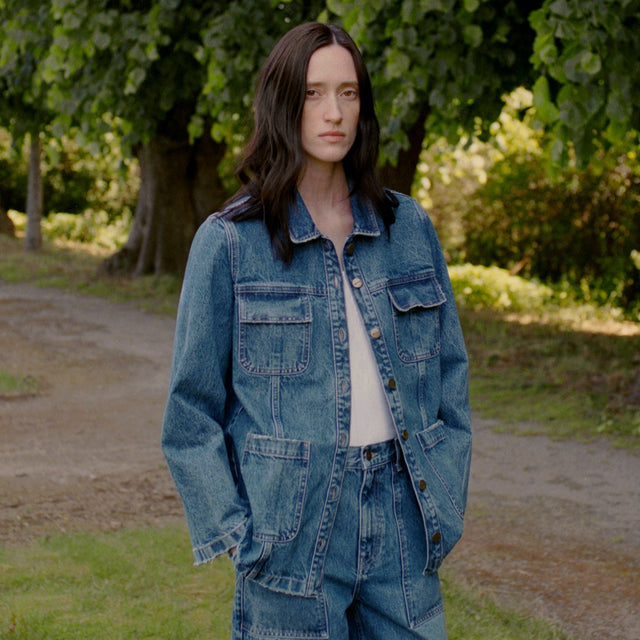 Margaux Denim Jakke Slouchy blue