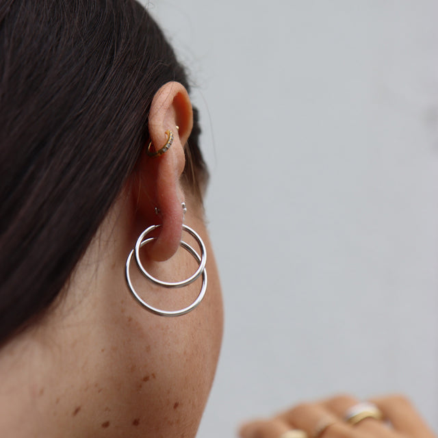 Senorita 25 Hoops Silver