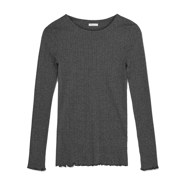 Skall Studio Edie Bluse Dark Grey Melange /Mørkegrå - Bluser i Mørkegrå (Dark grey melange) Køb bluser hos Adelie. Dametøj på nørrebro og onlline til hele Danmark