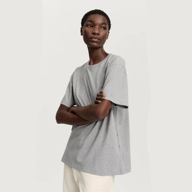 Classic circular tee Grå melange