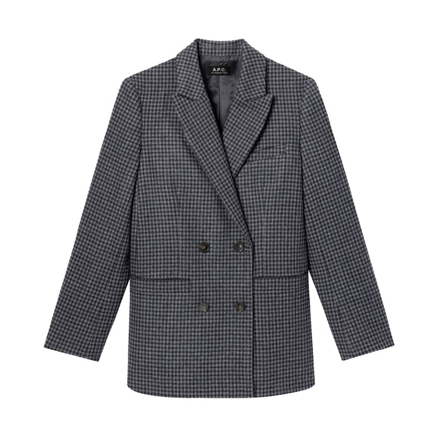 Lucy Jakke Grå/Navy Tern