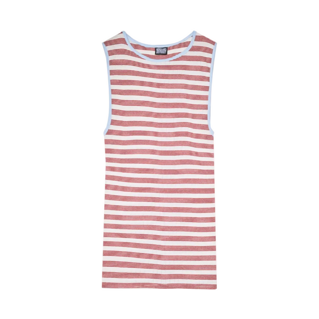 NPS Tank Top BW Stripe Wine/ecru/Blue