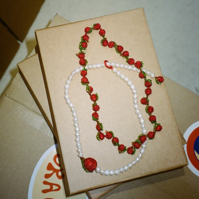 Pearl Apple Necklace