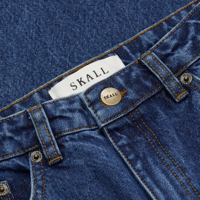 Willow Wide Jeans Denim Mid Blue