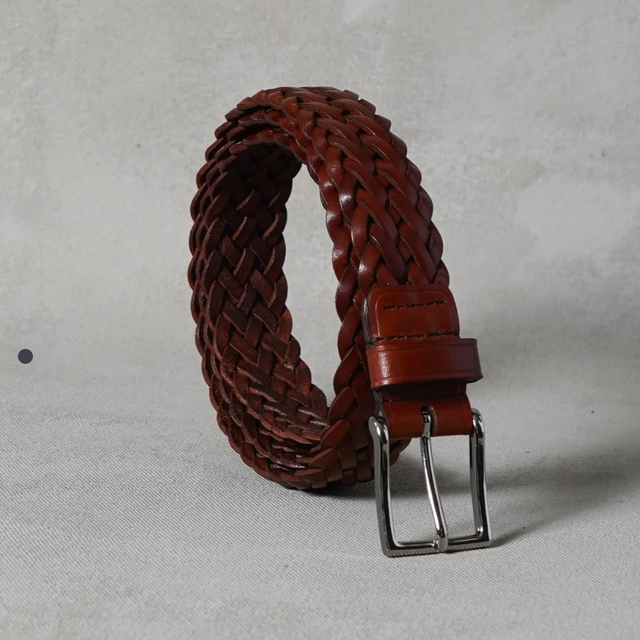Læderbælte Brun