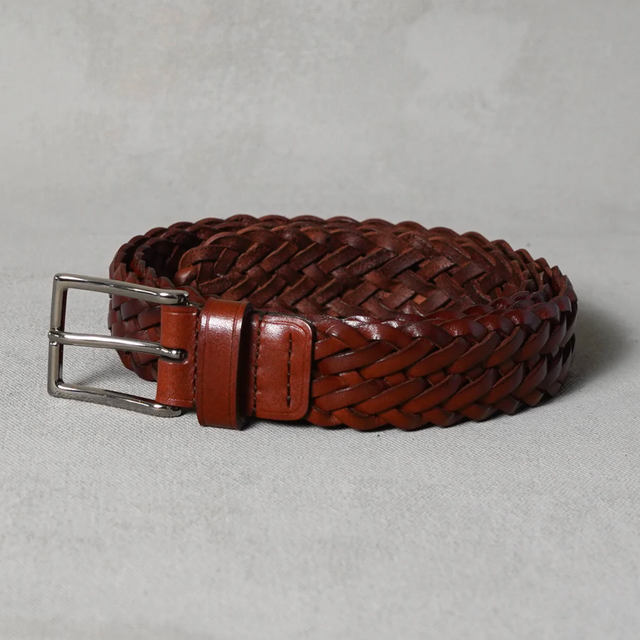Læderbælte Brun