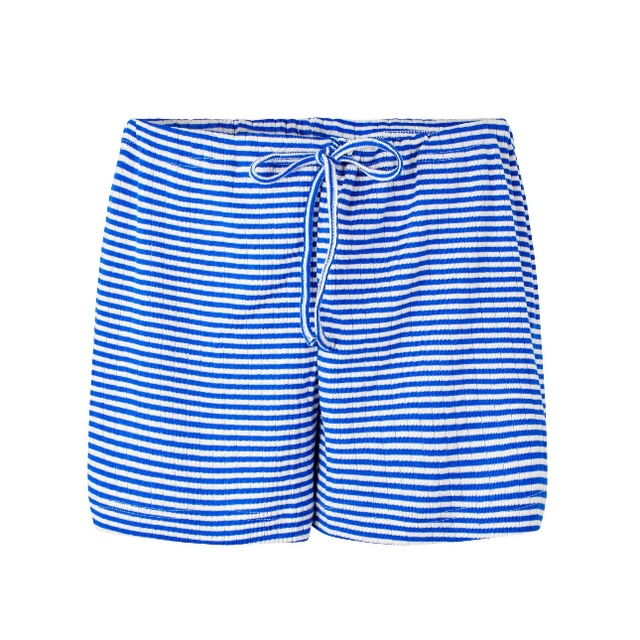 Nova Shorts Fine Stripe blå/Råhvid