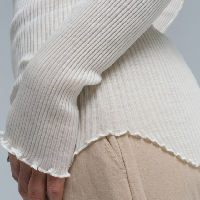 Elegante Merino Uld Off White