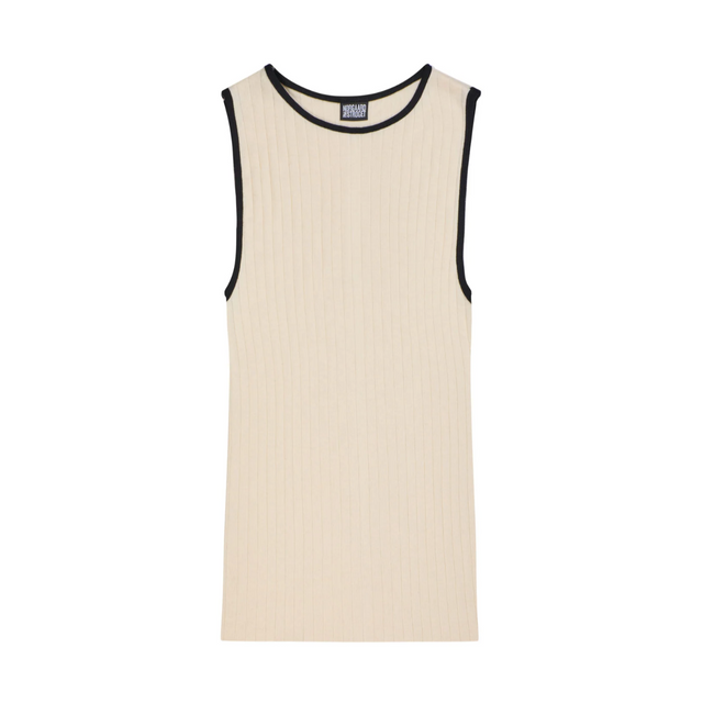 NPS Tank Top Kontrast ecru/sort