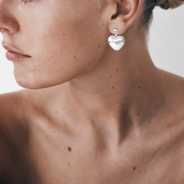 Leigh Hjerte Ørering Sølv