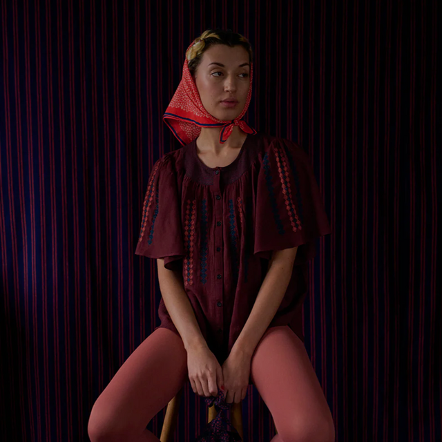 Autumn Leaf Tørklæde Rød