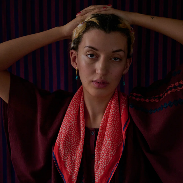 Autumn Leaf Tørklæde Rød