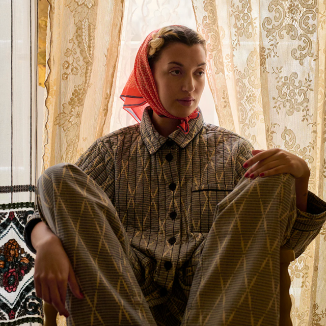 Autumn Leaf Tørklæde Rød