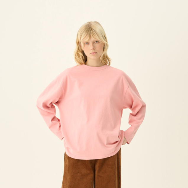 Tomoyo Jersey Blouse Powder Pink