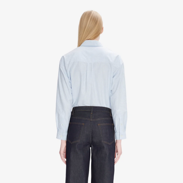 Boyfriend Skjorte Blå striber