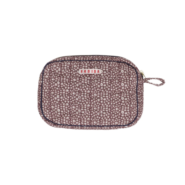 Autumn Leaf Makeup Clutch Burgundy