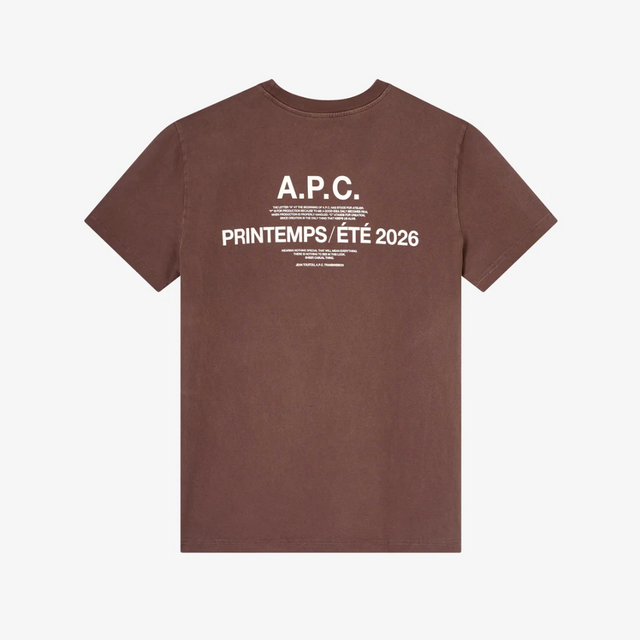 A.P.C. Printemps 26 T-Shirt Brun