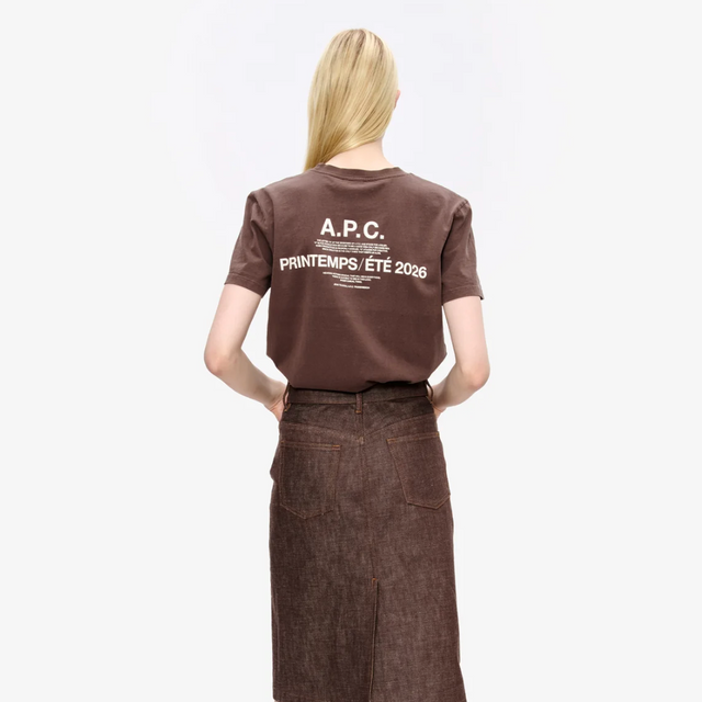 A.P.C. Printemps 26 T-Shirt Brun