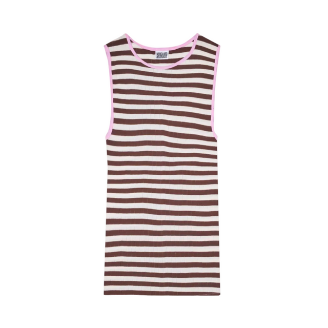NPS Tank Top Brown/Ecru/Pink