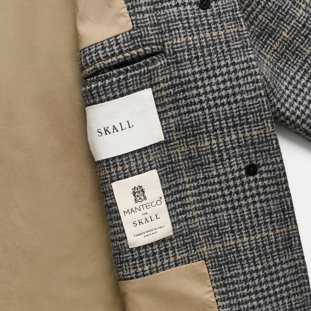 Mary Coat Grey Check