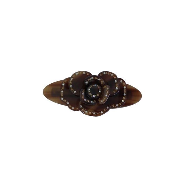 Rose Hair Clip Walnut