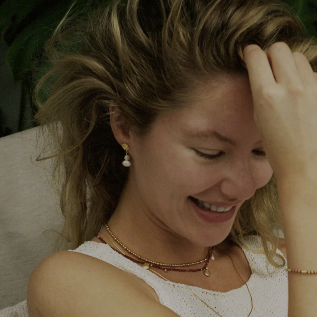 Pearly Drop Short Ørering