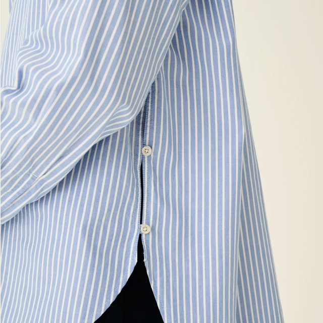 Shelby Oxford Skjorte Stripe Blå/Hvid