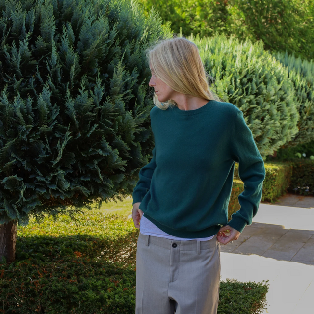 Women's Classic Roundneck Forest Green