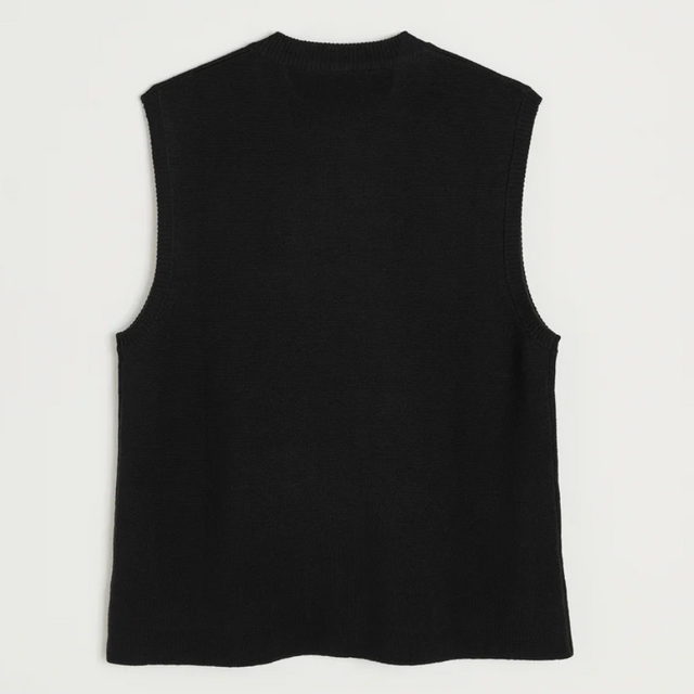 Elva Merino Uld Vest Sort