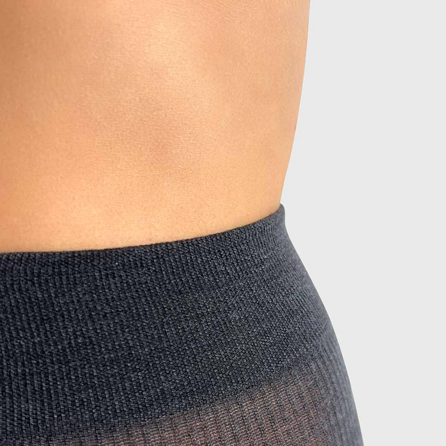 Mrs. Merino Uld Strømpebukser Mørkegrå