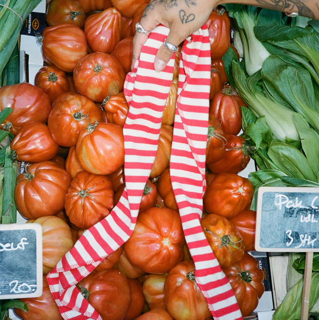 NPS Tørklæde Triangle Red/Ecru