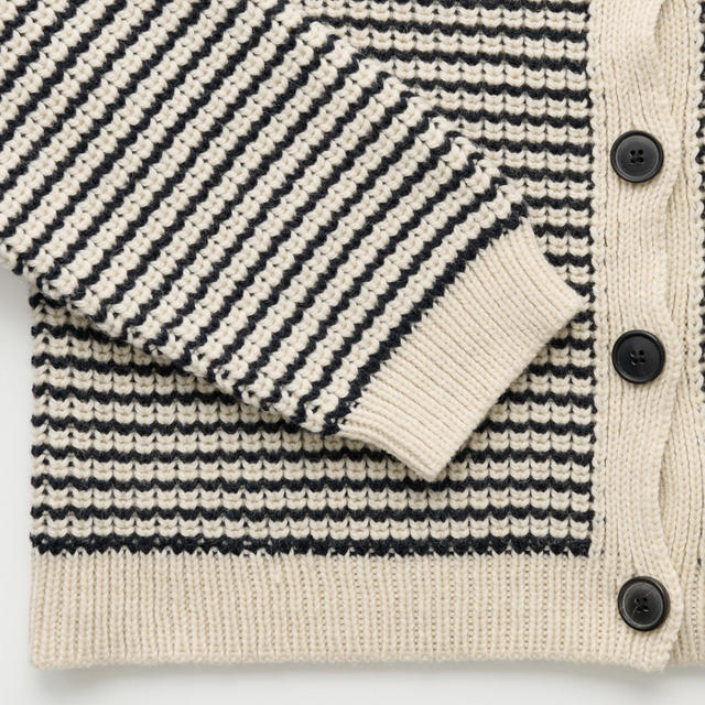 Shiva Uld Cardigan Mix Black/Navy