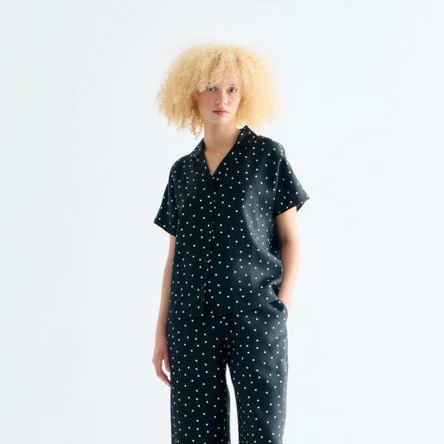 Birna Kortærmet Skjorte Sort