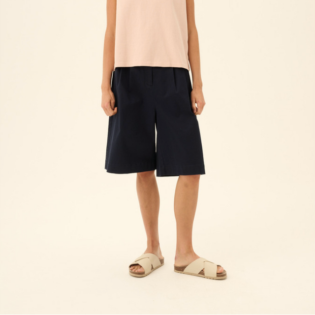 Prema Twill Shorts Navy