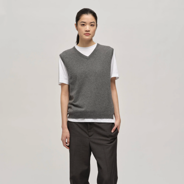 Women's Vest Heather Grey
