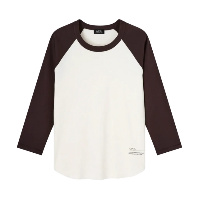 APC 3/4 T-Shirt Brown/White
