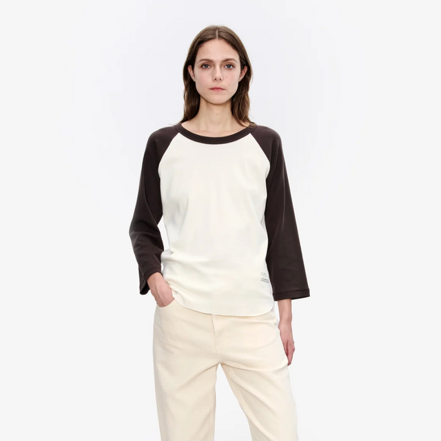 APC 3/4 T-Shirt Brown/White