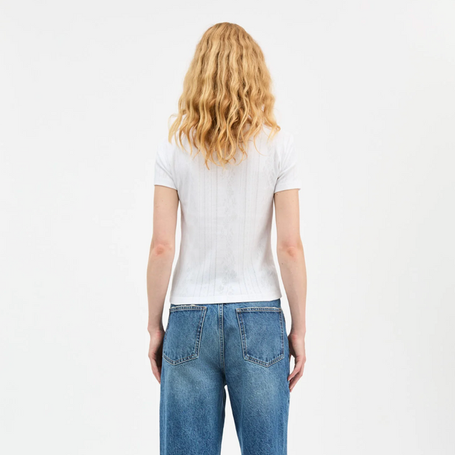 Anna Cap Sleeve Tee Hvid