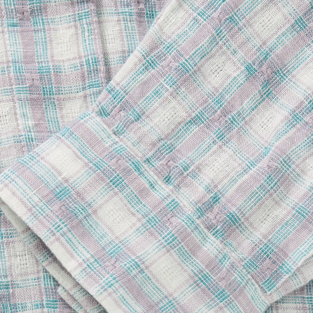 Edgar Skjorte Purple/blue check